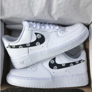 Custom Daisy Flower Air Force 1 Shoes